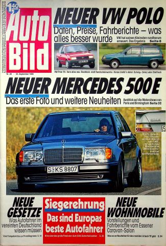 Deckblatt Auto Bild (39/1990)